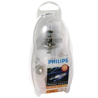 Philips Halogeenlampenset H1 12 V, 55 W met zekering 10 A