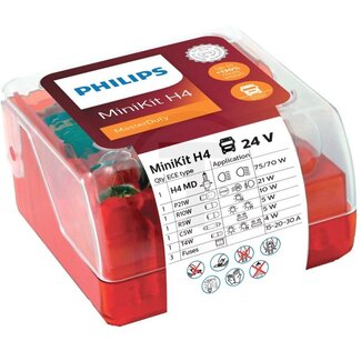 Philips Halogeenlampenset H4 MasterDuty met zekeringen 15, 20, 30 A - 9 stuks