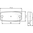 HELLA LED breedtelicht-reflector - 455VF2PG 357008031, VF2PG357008031 | Kleur: weiß / klar | Aansluiting: 500 mm kabel met open leidingseinden | Vorm: rechteckig