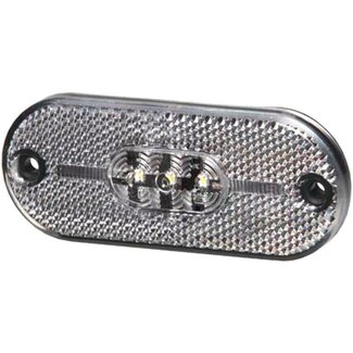 HELLA LED breedtelicht-reflector ovaal wit, 150 mm kabel, 6,3 mm vlakstekker