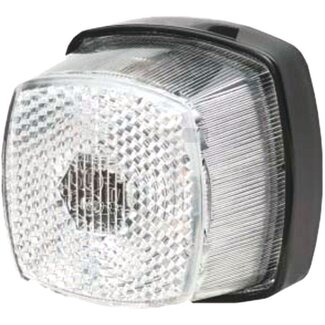 HELLA Breedtelicht reflector wit / helder, vierkant, 6,3 mm vlakstekker