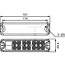 HELLA LED multifunctioneel licht - 455VF2VP 357021011, VF2VP357021011 | Aansluiting: 300 mm kabel met open leidingseinden | Breedte: 191 mm | Vorm: rechteckig