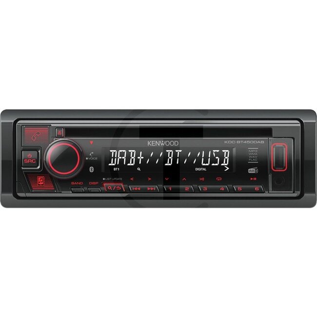 KENWOOD KDC-BT450DAB BT radio CD/USB receiver with Bluetooth and DAB+ digital radio - KDC-BT450DAB