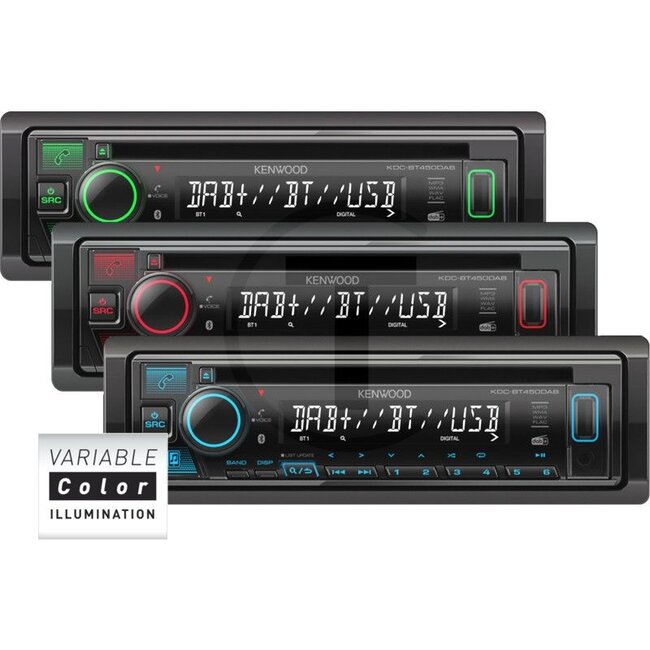 KENWOOD Radio KDC-BT450DAB BT cd, DAB+, Bluetooth, USB - KDC-BT450DAB