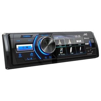 KENWOOD KD-X561DBT (JVC) radio including KENWOOD DAB+ radio with 3 inch TFT colour display, including aerial, Bluetooth, USB and aux-in