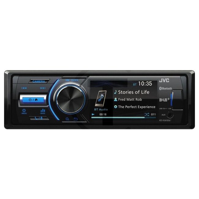 KENWOOD Radio KD-X561DBT DAB+, Bluetooth, USB, AUX-in, 3 inch TFT | KD-X561DBT