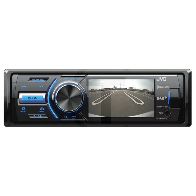 KENWOOD Radio KD-X561DBT (JVC) inkl. KENWOOD Rüc DAB+ Radio mit 3 Zoll TFT-Farbdisplay, inkl. Antenne, Bluetooth, USB und AUX-in - KD-X561DBT