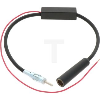 GRANIT Antenneversterker AM / FM 12 V, DIN (f) > DIN (m)