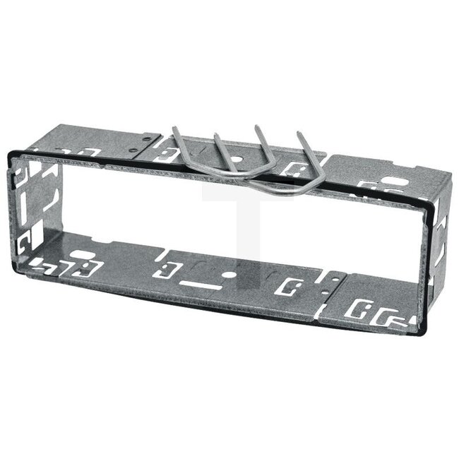 GRANIT Einbauschacht - 50799121 | Ausführung: Einbauschacht für ISO-Geräte, inkl. Distanzrahmen und 2 Entrieglungsbügeln, passend für alle Fahrzeuge mit 182 mm x 53 mm, Einbauöffnungen