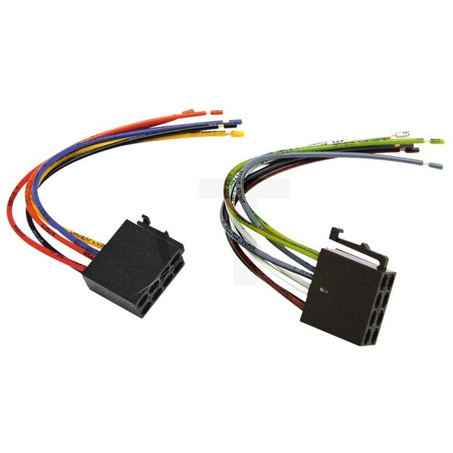 GRANIT ISO adaptor - universal - 50799118 | Version: Set consists of:, 1x ISO plug to open ends - speaker, 1x ISO plug to open ends - power, Adaptor configuration: power + 4 speakers, Length: approx. 15 cm - partially stripped