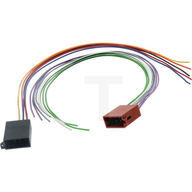 GRANIT ISO Adapter - Universal - 50799119 | Ausführung: Set besteht aus:, 1x ISO Buchse auf offene Enden - Lautsprecher, 1x ISO Stecker auf offene Enden - Strom, Adapter Belegung: Strom + 4 Lautsprecher, Länge: ca. 40 cm - Teilabzug abisoliert