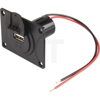 GRANIT USB Steckdose USB-A 12 / 24 V, 5 V Abtrieb, Kabel 150 mm