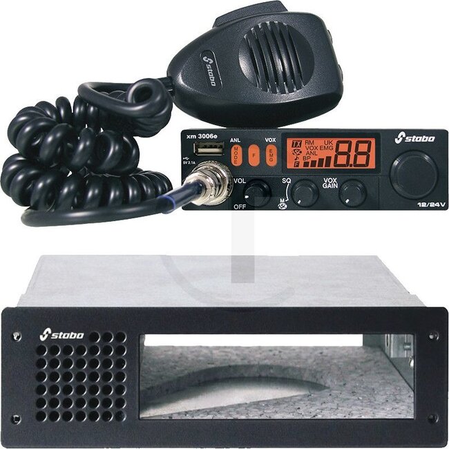 STABO Radio xm 3006e VOX 12/24 V inclusief inschuifbeugel - 5060010675, 30120
