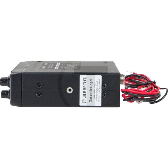 Albrecht CB-Funkgerät AE 6199 VOX 12 V - 5060010775 | Lieferumfang: • CB-Funkgerät <br>• Mikrofon <br>• DC Stromkabel <br>• Montagebügel <br>• Mikrofonhalterung <br>• Anleitung | Technische Daten: • Sendefrequenz: 26,565 - 27,405 MHz <br><br> Sendeleistung: 4 Watt