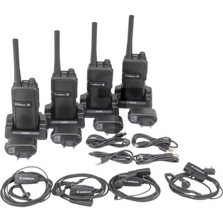 Kofferset Funkgeräte Albrecht Tectalk Worker 3 PMR446 - 4 Stück
