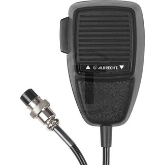 Albrecht Microfoon Electret 6-polig, 100 - 8000 Hz, 200 mV, UP / Down-knoppen