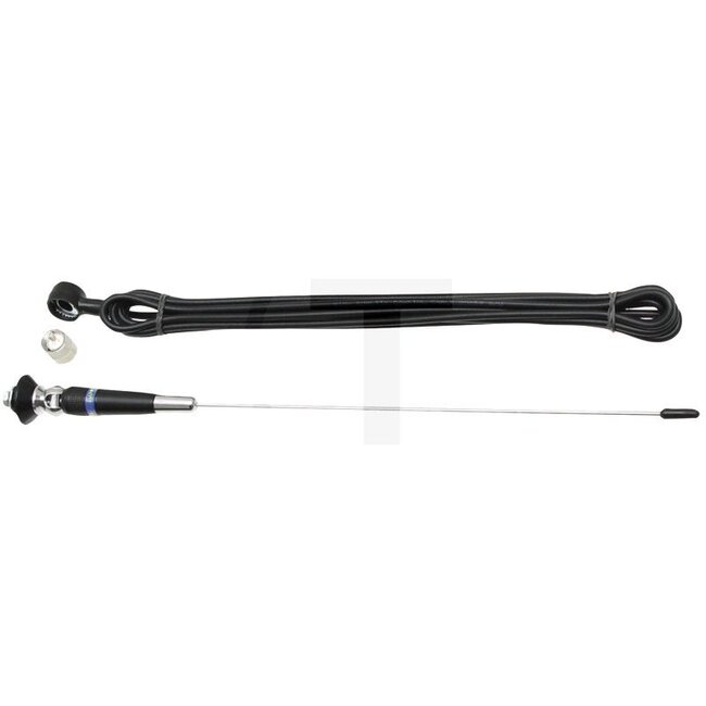 STABO Antenne, CB-radio, roestvrij staal, Carolina Lengte: 430 mm - 250ST60042, 61000 | Uitvoering: • Elektrische golflengte: 1/2 Lambda | • Impedantie: 50 Ohm | • Frequentiebereik: 26 - 28 MHz (instelbaar)  | • SWR / SWR: &lt;1,1 (instelbaar) | • Versterking: