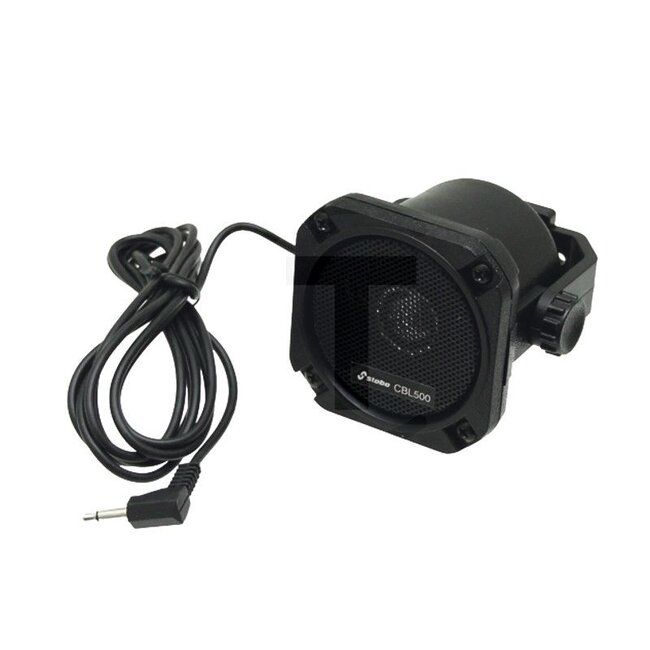 STABO Extra luidspreker, CB-radio, CBL 500 klein, duidelijk en luid - 250ST70048 | Uitvoering: Externe luidspreker voor bijna alle CB-radio's., De weergave is geoptimaliseerd voor radiobediening Compact en robuust ontwerp met draaibare montagebeugel, Vermogen 5