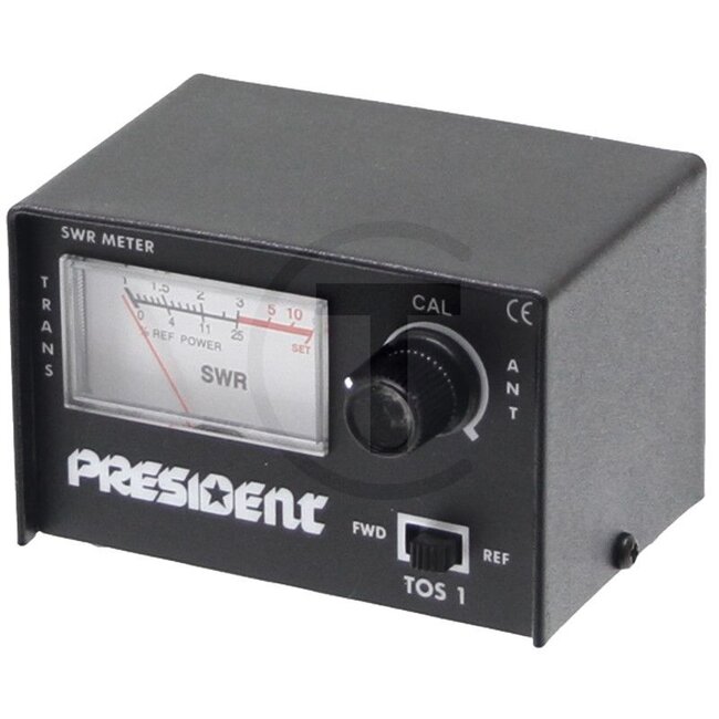 STABO Standing wave meter TOS-1 - 250ST50004, 50004 | Version: Mini standing wave meter for checking the aerial adjustment on all 80 channels in the CB range. | SWR measuring range from 1:1 to infinite, | frequency range 26-30 MHz, Max. power rating 100 W | Eli