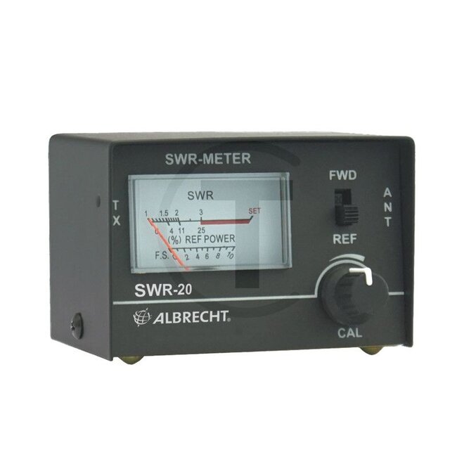 Albrecht Standing wave measuring device SWR-20 - 5060010789 | Version: • Frequency range: 3.5 - 50 MHz, • SWR: 1:1 - 1:10, • Impedance: 50 ohm, • Accuracy: ±/- 5 %, • dimensions: 85 x 55 x 30 mm | Dimensions W x H x D: 85 x 55 x 30 mm | Impedance: 50 Ω | Frequency