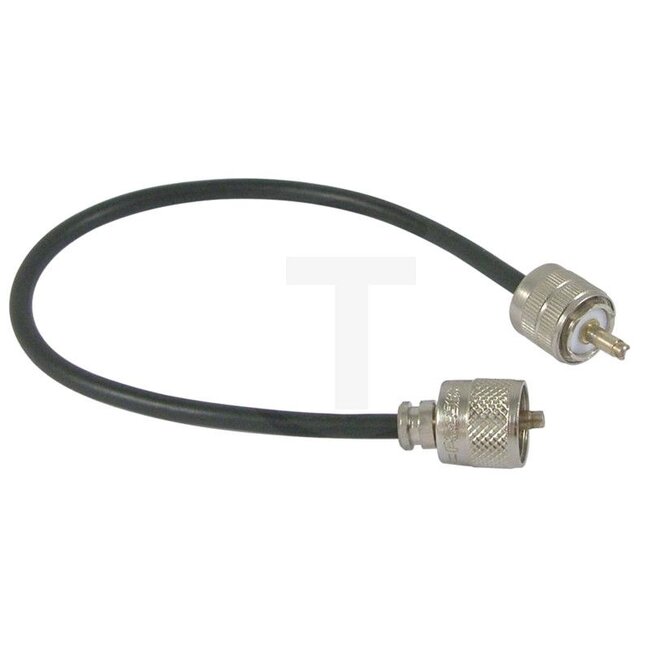 STABO Koxialkabel Länge: 0,5 m, beidseitig mit Stecker PL-259 - 250ST61524, 61524 | Ausführung: Die schnelle Verbindung zwischen Funkgerät und Antenne bzw. Stehwellenmessgerät