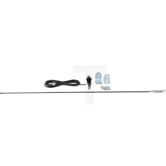 Albrecht GL27 CB-fahrbare Antenne 1/4 Lambda, 114 cm, 50 Watt, Kabel 4 m