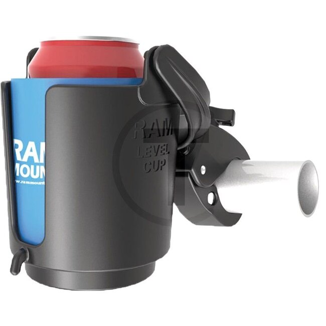 RAM MOUNTS Cup Holder mit Klappstecker Rohr-Ø 1,59 - 3,81 cm, Kugel-Ø 25,4 mm | RAM-B-132-400U