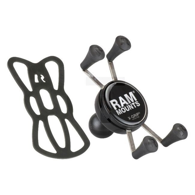 RAM MOUNTS X-Grip mount - 5070010048 | Material: High-strength composite | Contents: X-Grip mount | Description: • Stable and secure grip on all smooth surfaces, both horizontal and vertical | • The lateral, spring-mounted rubber fingers mean that the display will n