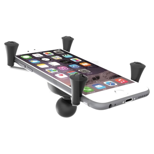 RAM MOUNTS X-Grip houder - 5070010049, RAM-HOL-UN10BU | Materiaal: Hoge sterkte composiet met rubberen vingers | Bestaat uit: X-Grip houder | Omschrijving: • Voor grote smartphones en apparaten  | • Stabiele en veilige grip op alle gladde oppervlakken, horizontaal e