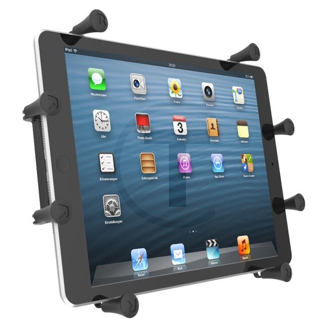 RAM MOUNTS X-Grip III Universal - 5070010058, RAM-HOL-UN9U | Abmessung: Minimum-Breite: 15,88 cm (6,25 Zoll), Maximum-Breite: 20,57 cm (8,1 Zoll), Länge von 21,0 bis 26,0 cm (8,27-10,25 Zoll), Maximum-Tiefe: 2,22 cm (0,875 Zoll) | Material: Gummi, hochfestes Verbund