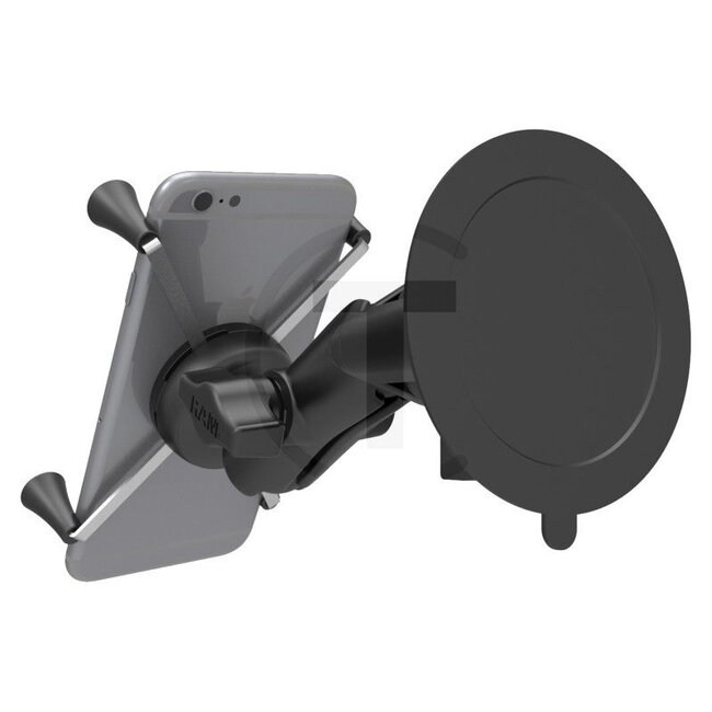 RAM MOUNTS X-Grip houder met zuignap 44,5 - 114,3 mm, verbindingsarm 90 mm