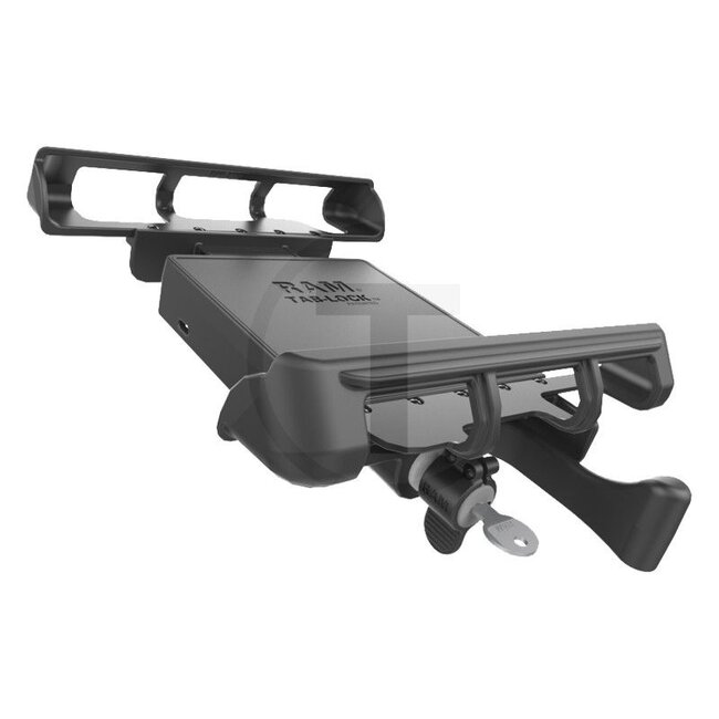 RAM MOUNTS Tab-Tite device mount - 5070010064 | Colour: Black | Material: High-strength composite | Description: • To adjust the size, the Tab-Tite holder can be pulled apart and then pushed together again after inserting the device  | • The back of the device holde
