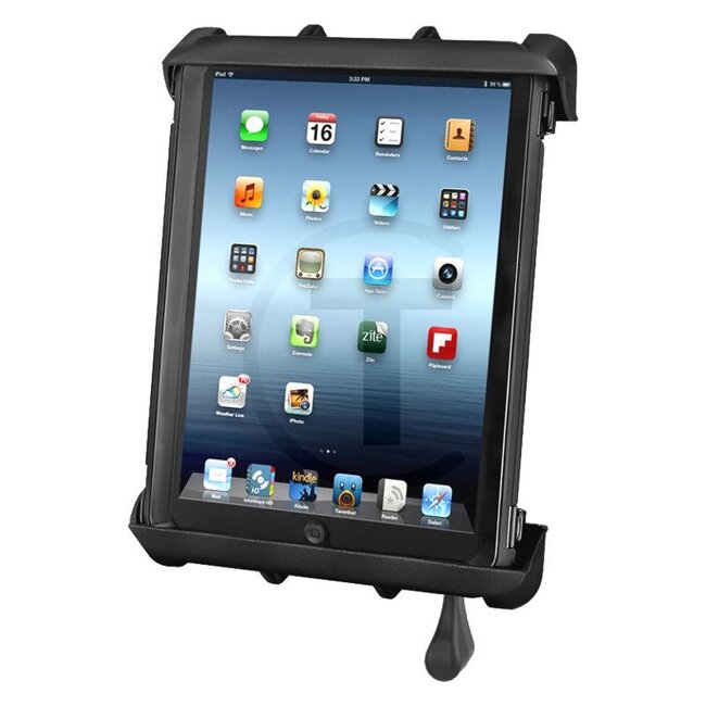RAM MOUNTS Tab-Tite Gerätehalteschale - 5070010064 | Farbe: schwarz | Material: Hochfestigkeits-Verbundstoff | Beschreibung: Holen Sie das Beste aus Ihrem Apple iPad mit der abschließbaren "Tab-Lock"-Halteschale. Das durchdachte Design ermöglicht ein einfaches Platz