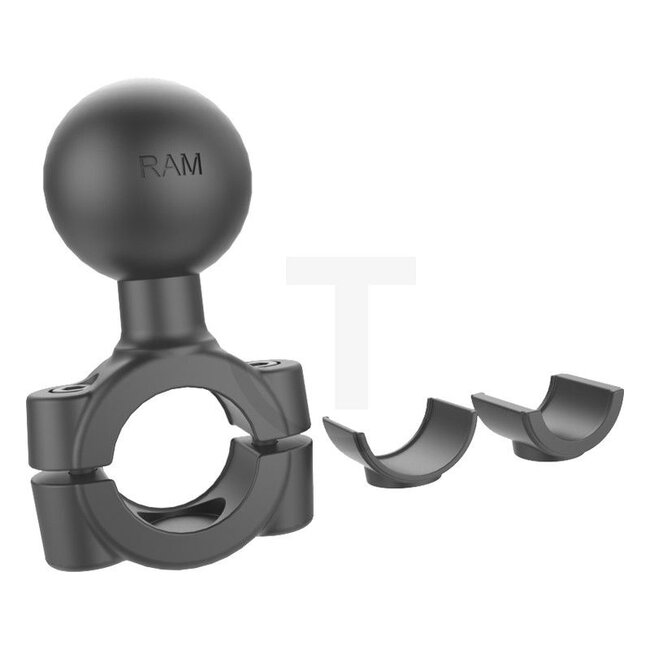 RAM MOUNTS Torque Klemmschelle 1,9-2,5 C-Kugel - 5070010038 | Material: Aluminium, pulverbeschichtet | passend für Rohr-Ø: 19,05 - 25,4 mm | Farbe: schwarz | Beschreibung: • die RAM MOUNTS Torque Klemmschelle ist eine Basisbefestigung speziell für dünne Rohre und St