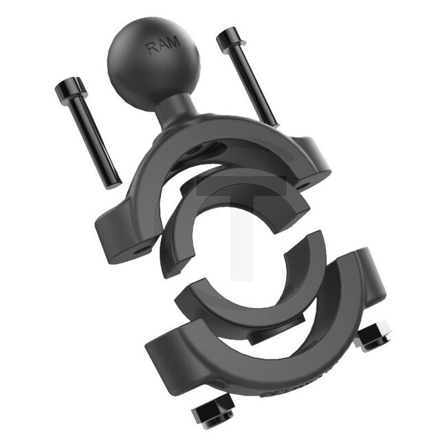 RAM MOUNTS Torque stangbevestiging voor buizen met Ø: 28,5 - 38,0 mm - 5070010039 | Materiaal: Aluminium, gepoedercoat | Passend voor leiding-Ø: 28,5 - 38 mm | Kleur: zwart | Omschrijving: • De RAM MOUNTS Torque klem is een basisbevestiging speciaal voor dunne buize