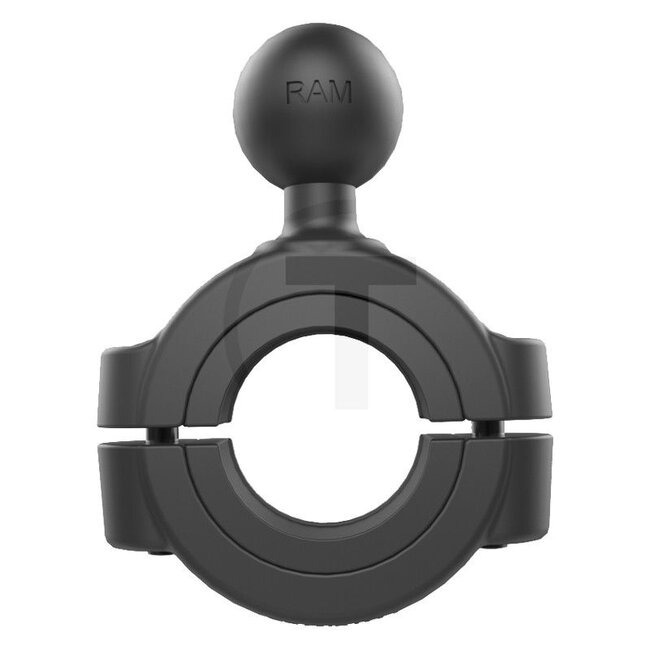 RAM MOUNTS Torque clamp 2.85-3.8 B-ball - 5070010039 | Material: Aluminium, powder-coated | To fit pipe Ø: 28,5 - 38 mm | Colour: Black | Description: • The RAM MOUNTS Torque clamp is a basic fastening especially for thin tubes and rods  | • Perfect for mounting sma