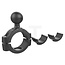 RAM MOUNTS Torque clamp 2.85-3.8 B-ball - 5070010039 | Material: Aluminium, powder-coated | To fit pipe Ø: 28,5 - 38 mm | Colour: Black | Description: • The RAM MOUNTS Torque clamp is a basic fastening especially for thin tubes and rods  | • Perfect for mounting sma