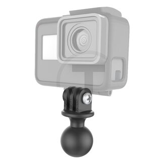 RAM MOUNTS GoPro camera-adapter met B-kogel Ø 25,4 mm, composiet, zwart
