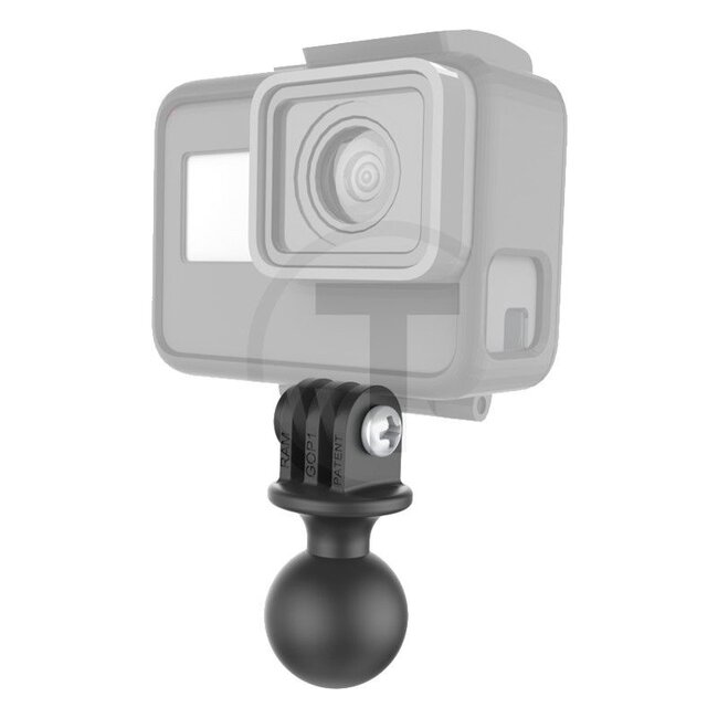 RAM MOUNTS GoPro Kamera-Adapter - 5070010077, RAP-B-202-GOP1 | Material: Hochfestigkeits-Verbundstoff, Eine hochwertige und leichte Alternative zu den klassischen RAM Mounts Komponenten aus Aluminium. Besteht aus Polyamid66, das mit 15% Fiberglass verstärkt wurde. D
