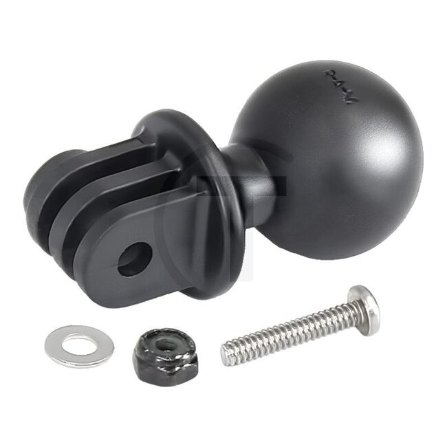 RAM MOUNTS GoPro camera-adapter met B-kogel Ø 25,4 mm, composiet, zwart | RAP-B-202-GOP1