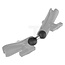 RAM MOUNTS Dubbele kogeladapter B-systeem, kogel Ø 25,4 mm, lengte 65,5 mm | RAM-201U-D