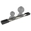 RAM MOUNTS Tough-Track rail met composiet eindkappen - 5070010223 | Uitvoering: Tough-Track | Kleur: Aluminiummetallic, schwarz | Omschrijving: • Inclusief 2 sleuven voor de Track-Balls  | • Geëxtrudeerd (geëxtrudeerd)  | • Maakt het mogelijk om de te bevestigen app