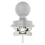 RAM MOUNTS Tough-Track rail met composiet eindkappen - 5070010223 | Uitvoering: Tough-Track | Kleur: Aluminiummetallic, schwarz | Omschrijving: • Inclusief 2 sleuven voor de Track-Balls  | • Geëxtrudeerd (geëxtrudeerd)  | • Maakt het mogelijk om de te bevestigen app