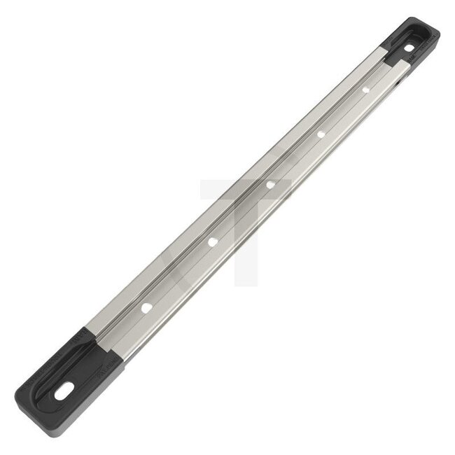 RAM MOUNTS Tough-Track rail w. composite end caps - 5070010224 | Version: Tough-Track | Colour: Aluminiummetallic, schwarz | Description: • Incl. 2 slots for the track balls  | • extruded  | • Allows the equipment to be moved thanks to the simple locking of the ball