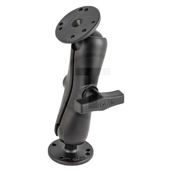 RAM MOUNTS Befestigungs-Set 1,5" - 5070010067, RAM-101U | Abmessung: Gesamtlänge Set: 18,67 cm (7.35 Zoll), Gesamtlänge Verbindungsarm: 14,29 cm (5.625 Zoll), Sockel-zu-Sockel Länge Verbinder: 11,43 cm (4.5 Zoll), Basisplatte Grunddurchmesser: 6,35 cm (2.5 Zoll) | M