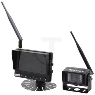 GRANIT Videosysteem 5 inch draadloos, monitor IP68, camera IP69K, 12 / 24 V