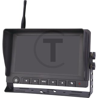 GRANIT Vervangende draadloze monitor 7 inch TFT-LCD, 2,4 GHz ontvanger