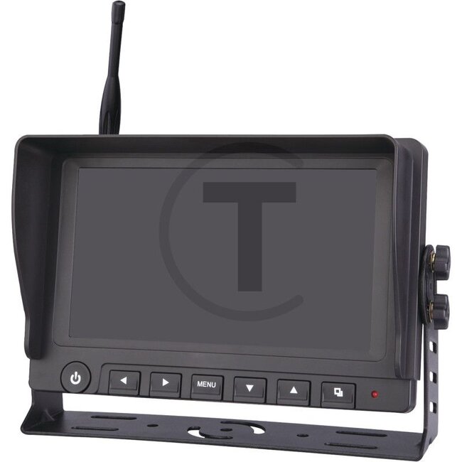 GRANIT Replacement monitor, wireless, 7" - 5070010849 | Additional information: 1x 7" digital TFT LCD monitor, • To fit wireless camera system, 7" multi-monitor, • 2.4 GHz digital receiver, • Graphic menu, • PAL/NTSC, • 199 x 128 x 28 mm (W x H x D), <b>Contents