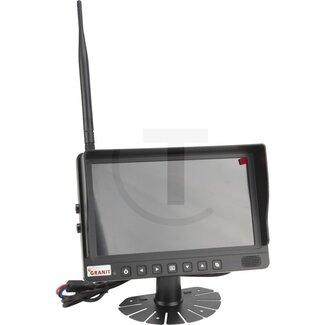 GRANIT Monitor 9" wireless, LCD-colours monitor 12 V and 24 V