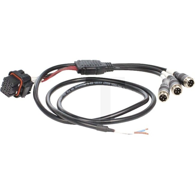 GRANIT Videoadapter John Deere GreenStar3 kleurenmonitor 2630 - 5070011157, 650874 | Passend voor: GreenStar3 kleurenmonitor 2630 | Uitvoering: Adapter voor het aansluiten van maximaal drie camera's uit de CLS/CLX-serie op de GreenStar3 2630 kleurenmonitor